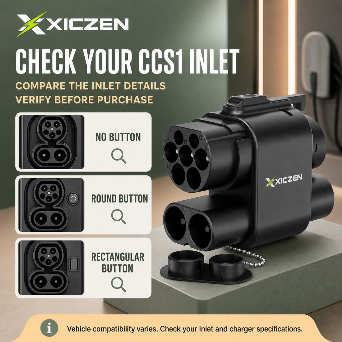 European to American direct/AC fast charging adapter